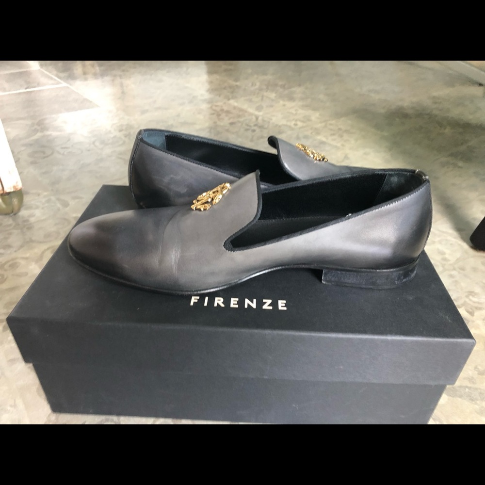 Roberto Cavalli smoking slippers size 10 grey